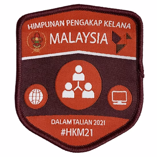 Badge de patch de broderie tissé personnalisé de haute qualité pour l'emblème