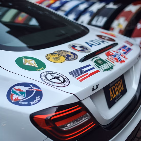 Autocollant personnalisé en PVC, vinyle découpé, découpé en baisers, conception personnalisée